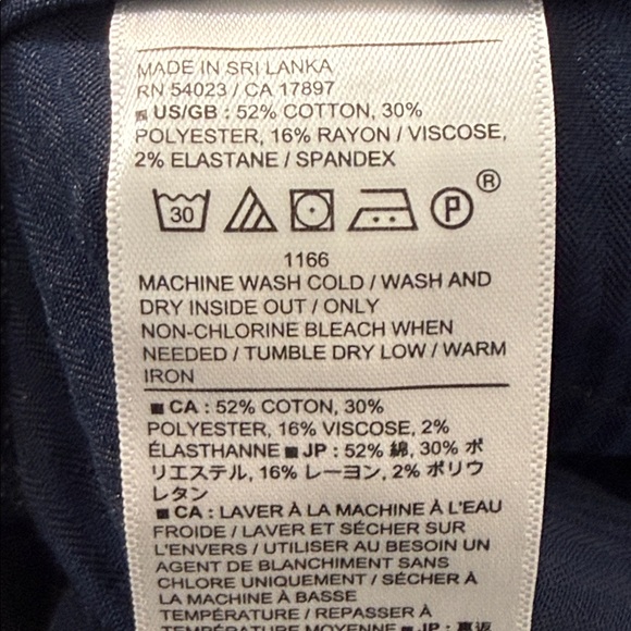 Banana Republic Slim Tapered Blue  Plaid Men’s Pants Size 34/32 - Picture 8 of 9